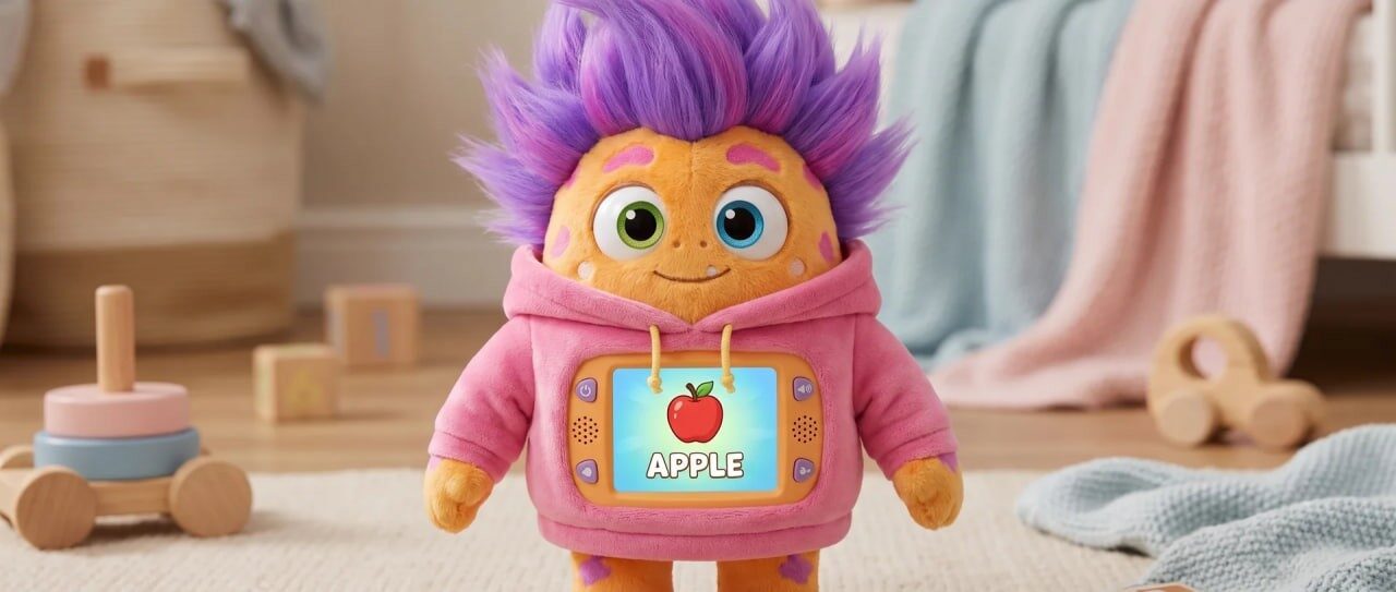 AI-powered smart plush toy for children — TAMITOS animated kids series about autism, emotions and empathy