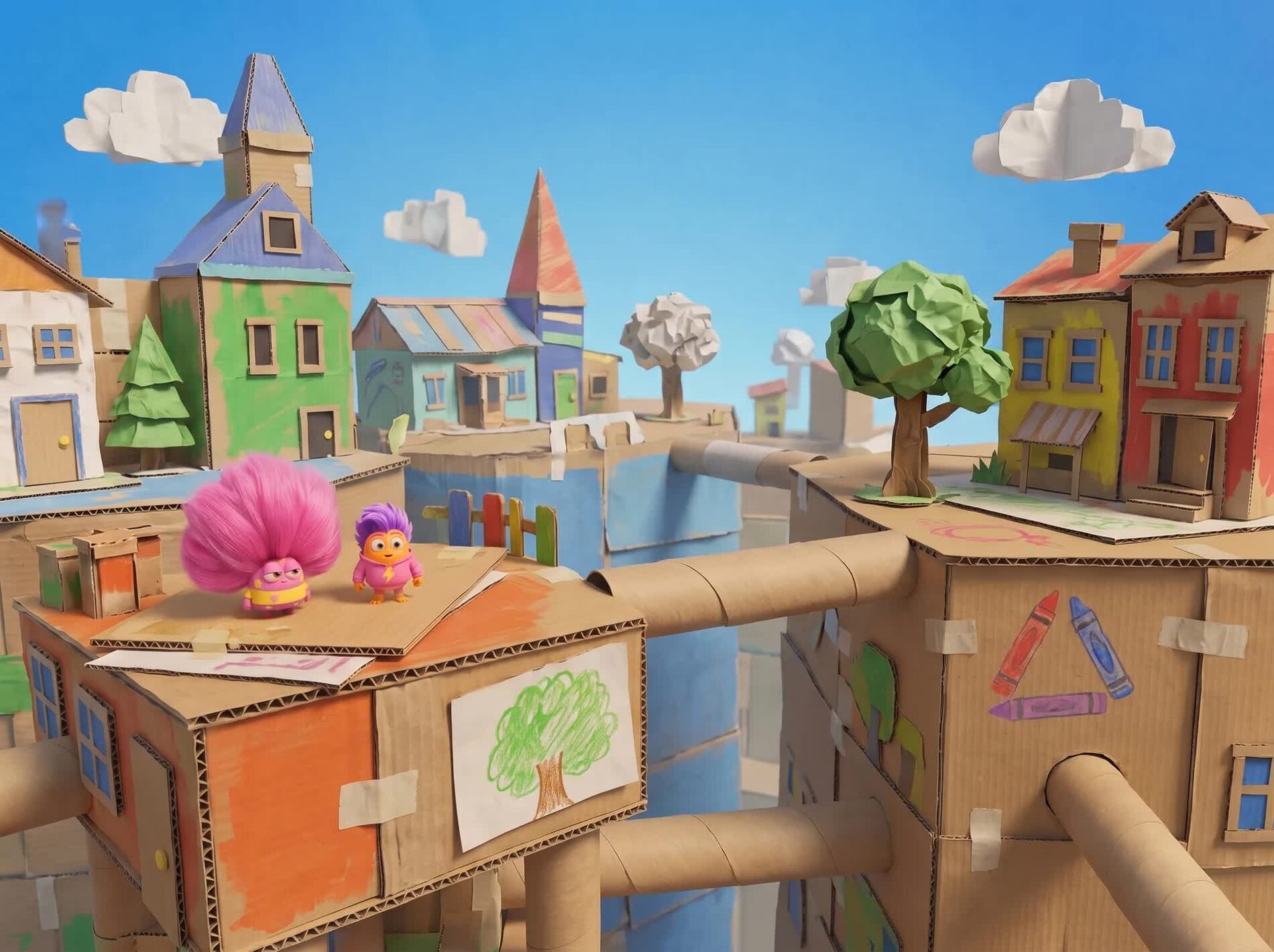 Gameplay from the Tamitos 3D platformer autism learning game