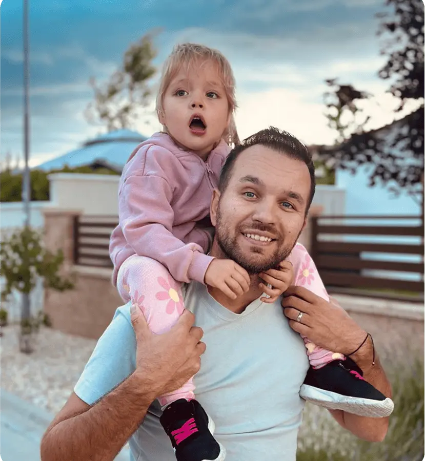 Family supporting a child with autism at home