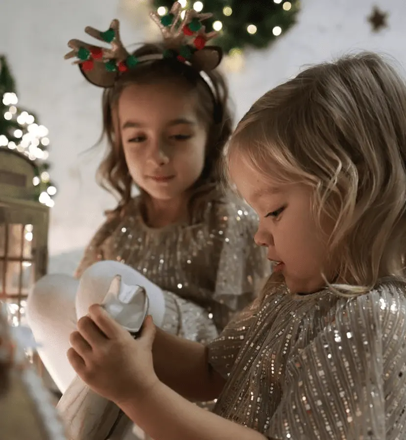 Autism support at home with caring family and child