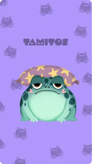 Sleepless character - dreamy frog representing sleep difficulties and nighttime restlessness in children with autism