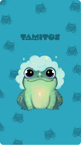 Focus character - concentrated frog representing hyperfocus and deep attention in children with ADHD and autism