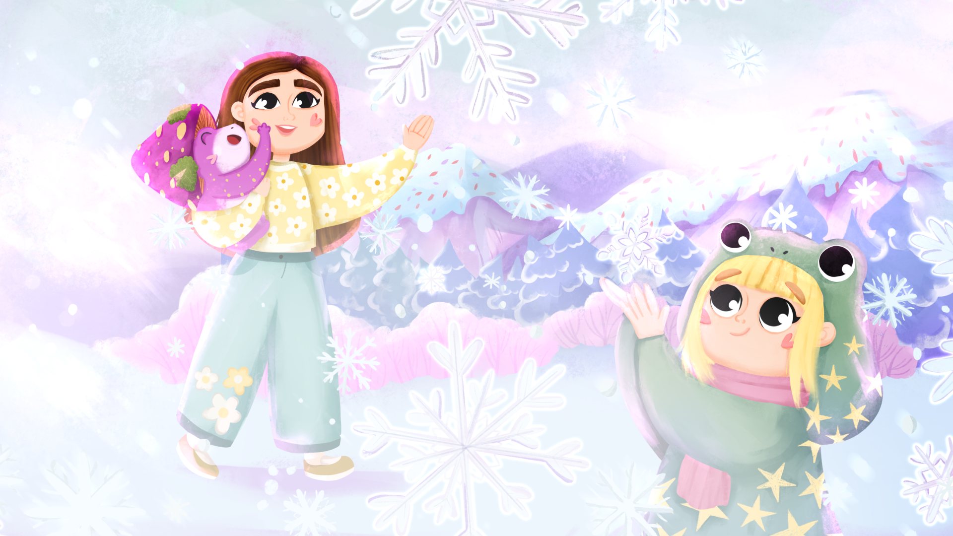 Winter illustration from the book TAMITOS