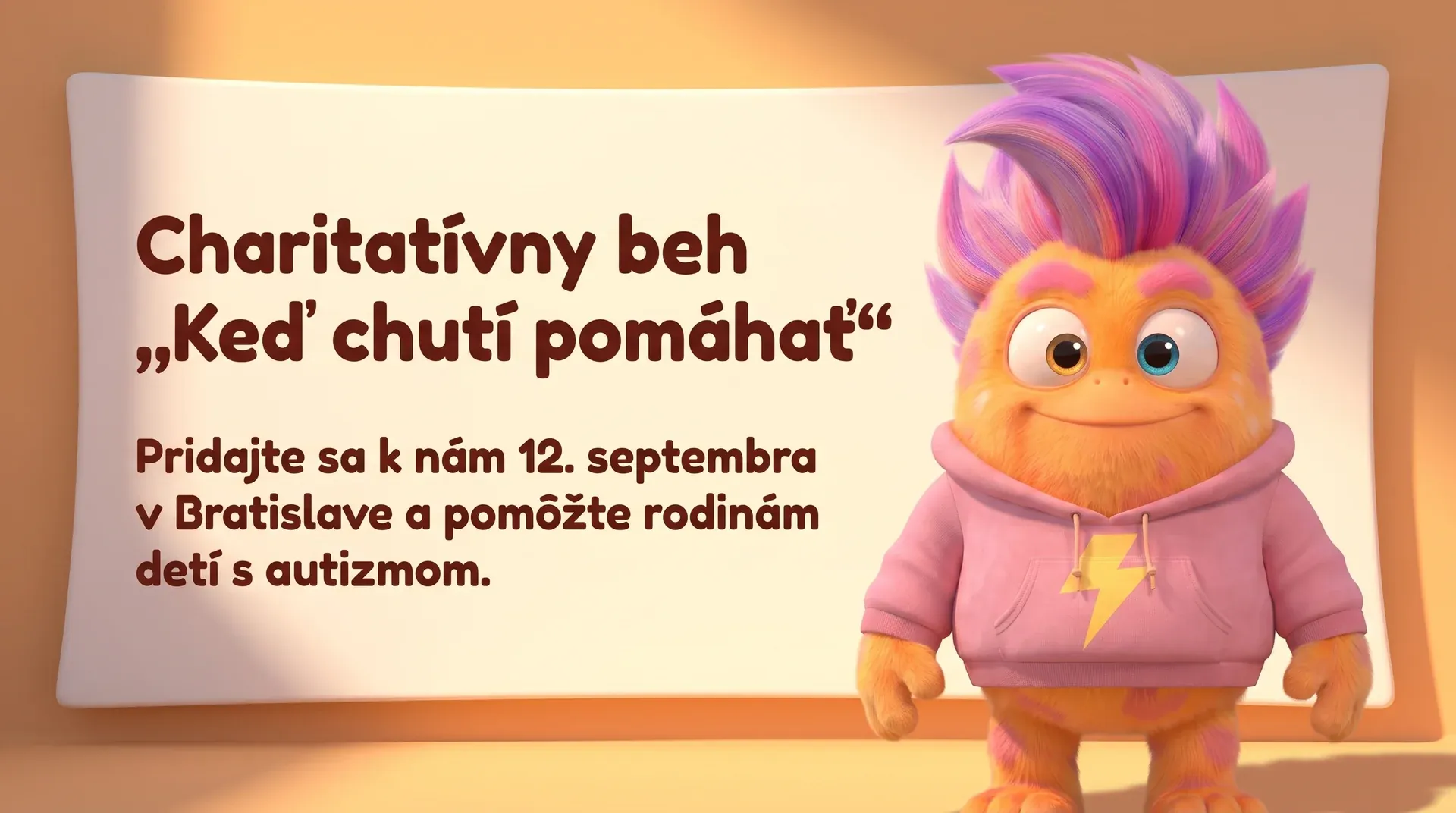 Charitatívny beh Keď chutí pomáhať