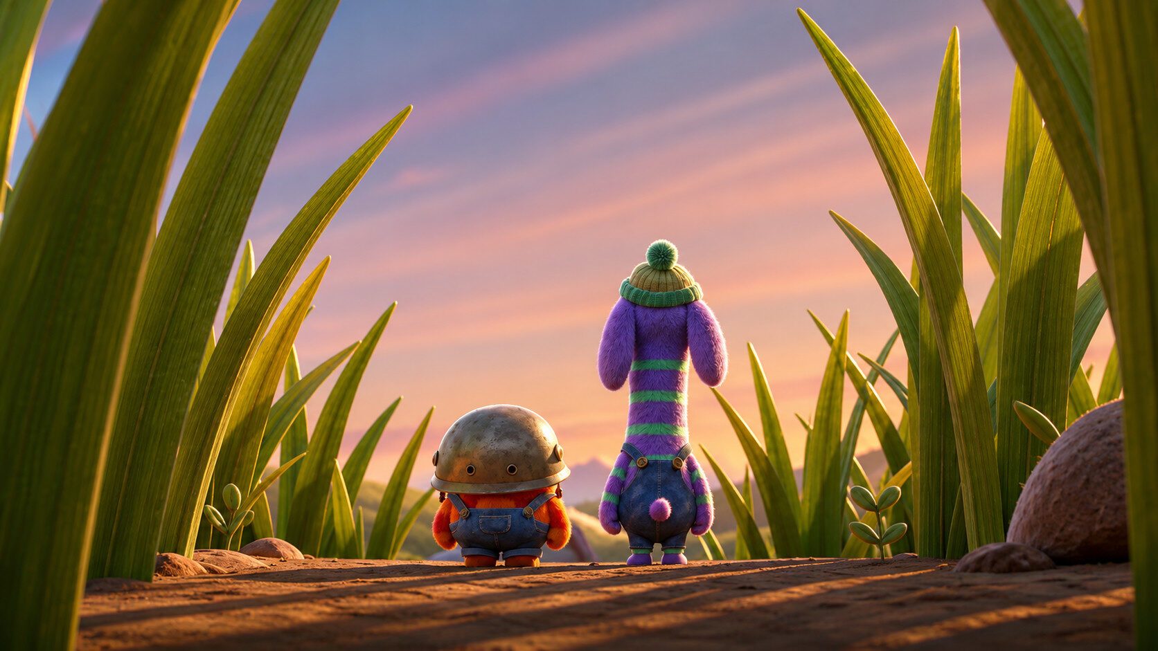Tamitos characters watching the sunset, building a global kids IP that supports neurodivergent families